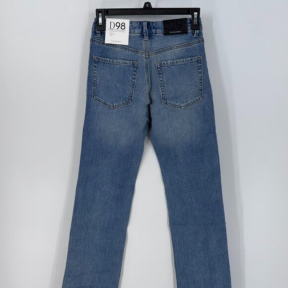 Women's Stradivarius D98 Straight-Leg Vintage Effect Jeans US 2 - Picture 3 of 6